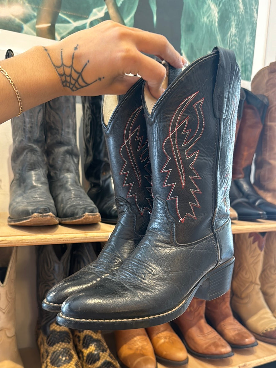 Old West Black Cowboy Boots – East and Up display picture 3
