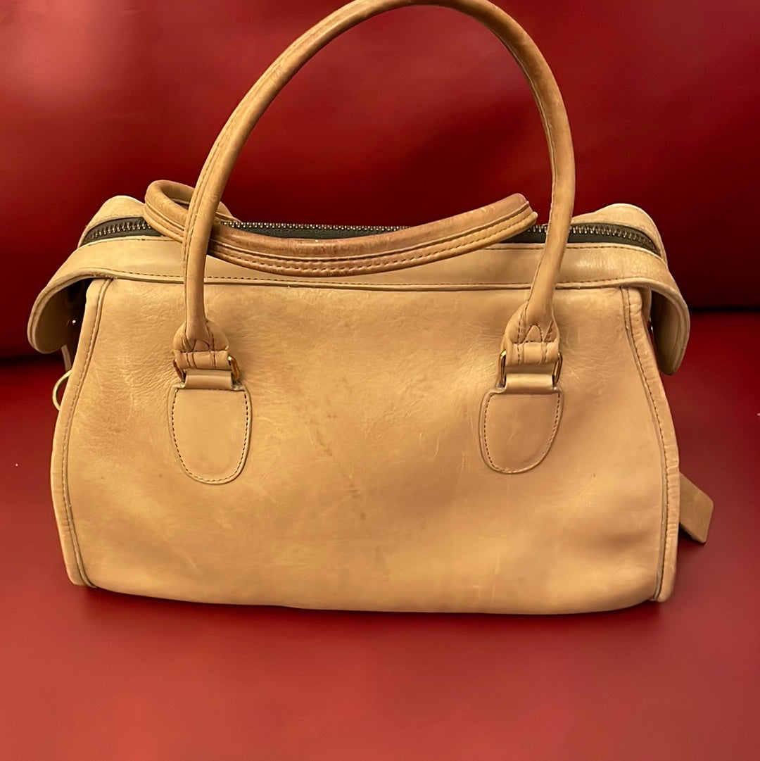 light brown coach mini doctors bag – East and Up