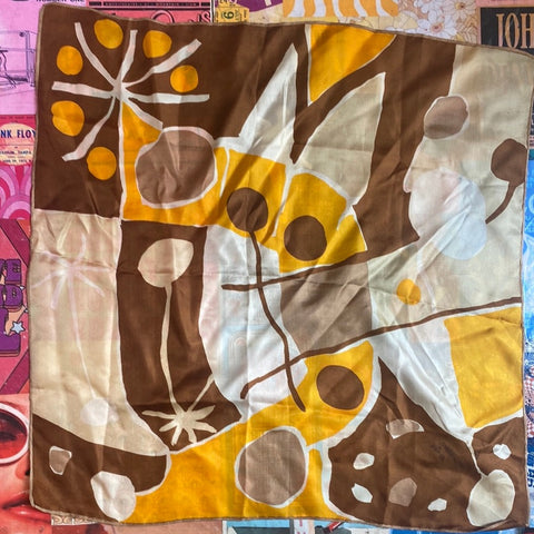 Abstract Silk Scarf