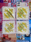 White And Yellow Crotchet Blanket