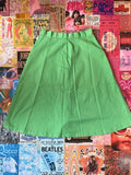 Green Button Midi Skirt