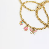 Gold Beaded Stretch Bracelet