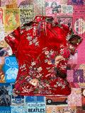 Red Cheongsam Top