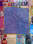 Blue And Yellow Striped Scarf