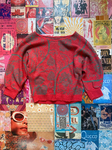 Pink Knit Three Quarter Sleeve Top