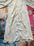 Creme Sheer Flowy Bell Sleeve Dress