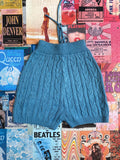Blue Knit Shorts