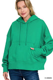 Oversized Fleece Kangaroo Pocket Hoodie