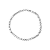 Stainless Steel Metal Bead Stretch Bracelet