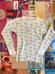 Waffle Knit Floral Long Sleeve