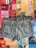 Plain Pockets Light Wash Shorts