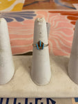Silver Three Stone Turquoise Ring
