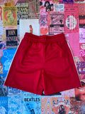 Red White Stripe Drawstring Shorts