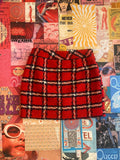 Tweed Red Skirt