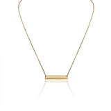 Polished Blank Stainless Steel Bar Necklace