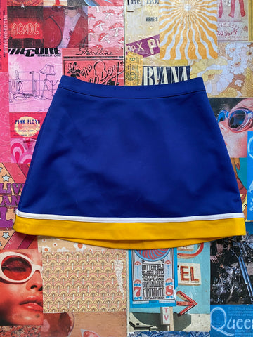 Blue And Gold Cheer Skirt