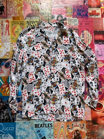 Playing Cards Button Up
