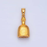 24K Gold Filled Tequila Bottle Drink Pendant in Gold & Silver | I858