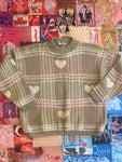 Plaid Heart Sweater