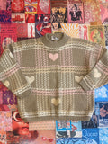 Plaid Heart Sweater