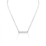 Polished Blank Stainless Steel Bar Necklace