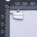 18K Gold Filled United States of America State Map Charm in Gold & Silver | AK064 - AK113