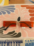 Red And Gold Rectangle Sunnies