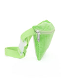 Slim Fanny Pack Festival Crossbody Belt Bag Corduroy Green