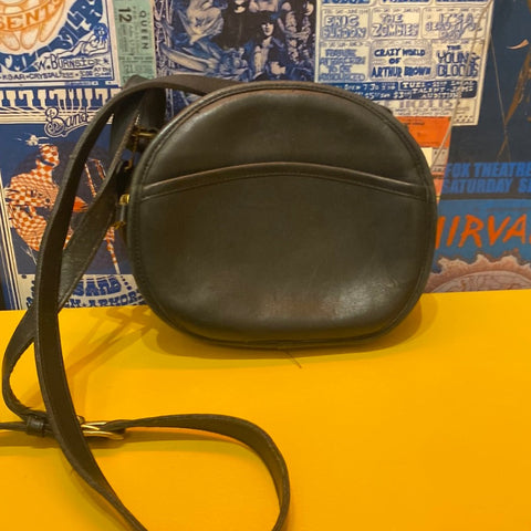 Black Coach Circle Bag
