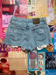Wrangler Light Wash Denim Shorts