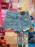 Wrangler Light Wash Denim Shorts