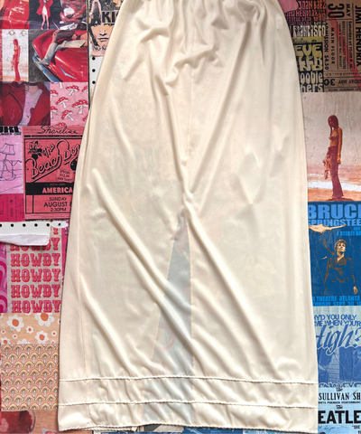 Cream Long Slip Skirt