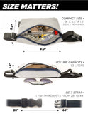 Slim Fanny Pack Festival Crossbody Belt Bag Corduroy Black
