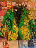 Green & Gold Sequin Jacket