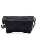 Slim Fanny Pack Festival Crossbody Belt Bag Corduroy Black