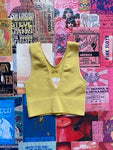 Mamie Ruth Yellow V-Neck Tank