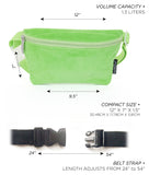 Slim Fanny Pack Festival Crossbody Belt Bag Corduroy Green