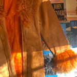 Anjum's Collections Orange Fur Coat