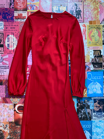 Vixen Red Tie Back Dress