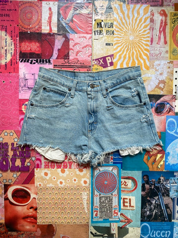 Wrangler Light Wash Denim Shorts