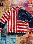 South Harbor USA Flag Windbreaker