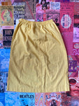 Yellow Frog Midi Skirt