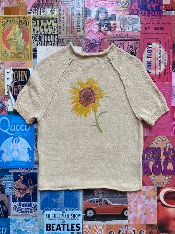 Knit Sunflower Top