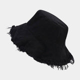 Vintage Frayed Wide Brim Beach Bucket Hat 8BK6HAT68