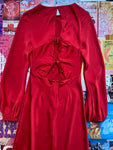 Vixen Red Tie Back Dress