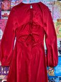 Vixen Red Tie Back Dress