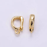 14K Gold Filled 10mm Mini Snap Latch Bail Minimalist Findings | Z698