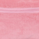 Slim Fanny Pack Festival Crossbody Belt Bag Corduroy Pink