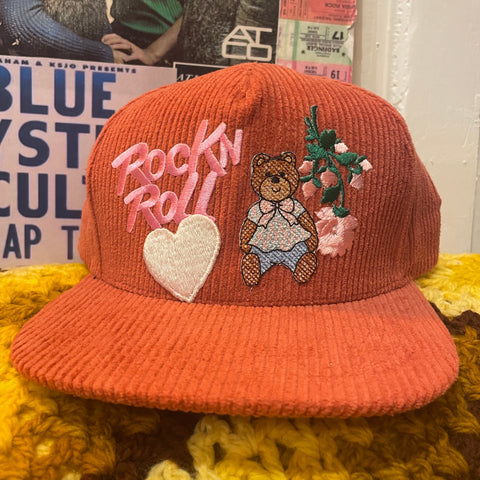 Rock N Roll Patch Corduroy Hat