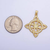 24K Gold Filled Celtic Knots Pendant AA257